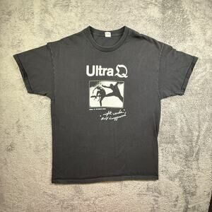 Ultra Q Band Tee Shirt Get Yourself A Friend Mens XL Black Tee Short Sleeve